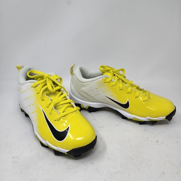 Nike Vapor Untouchable Shark 3 Fastflex Football Cleats Yellow White Sz 5 Youth - Picture 1 of 10
